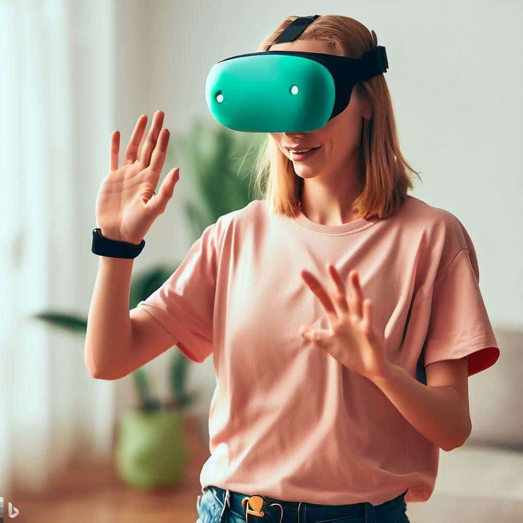 This hero image focuses on the immersive experience that the Slime VR Full-Body Tracker offers. It aims to capture the sense of presence and engagement that users can enjoy with the product.